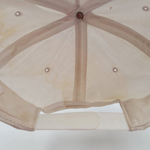 Vintage Teaming Up For Success White Rope Snapback Trucker Hat Cap Distressed - Picture 8 of 13